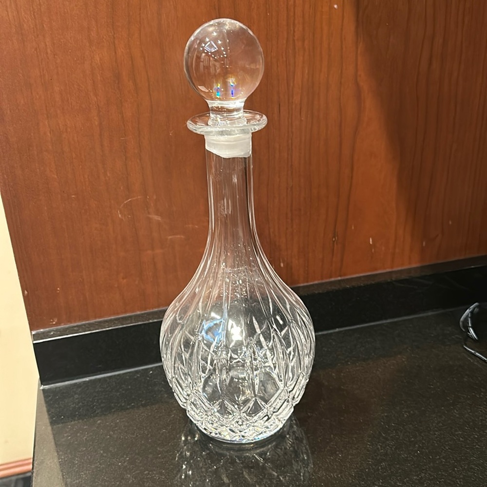 Cristal for whiskey decanter